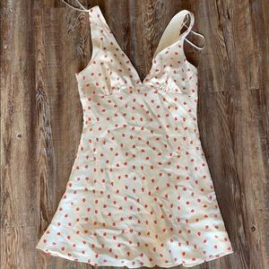 Zara strawberry print dress